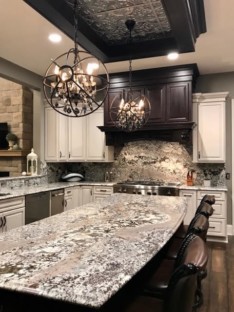 full-height backsplash