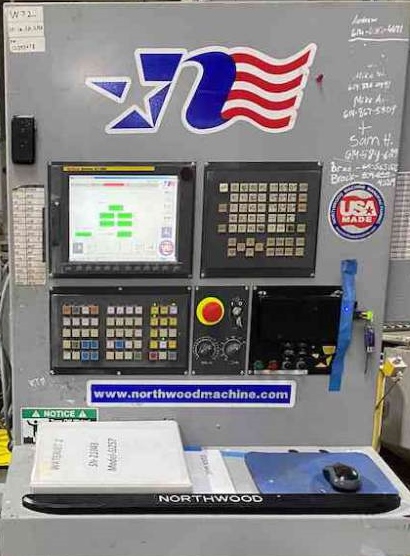 Northwood Sawjet Machine control panel